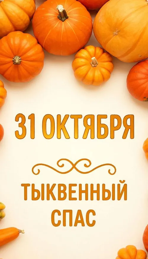 Красивые открытки с Тыквенным Спасом