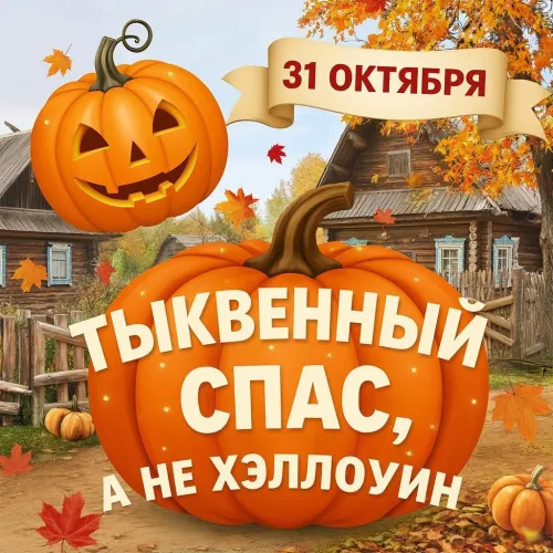 Картинки с надписью: Тыквенный Спас, а не Хэллоуин