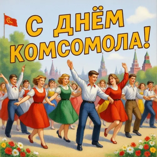 Новые открытки с Днем комсомола
