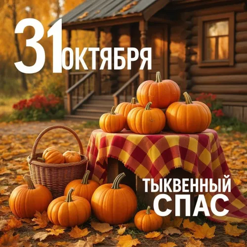 Красивые открытки с Тыквенным Спасом
