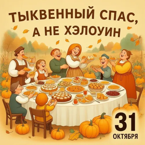 Картинки с надписью: Тыквенный Спас, а не Хэллоуин